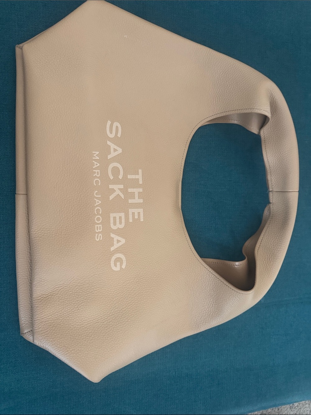 Marc Jacobs Soft Pebbled Leather Sack Bag in Light Taupe